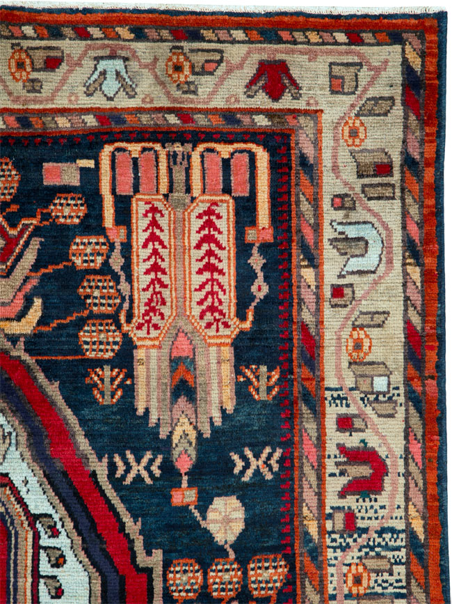 Vintage Persian Malayer Rug, No.25198 - Gsblank