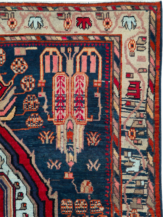 Vintage Persian Malayer Rug, No.25198 - Gsblank