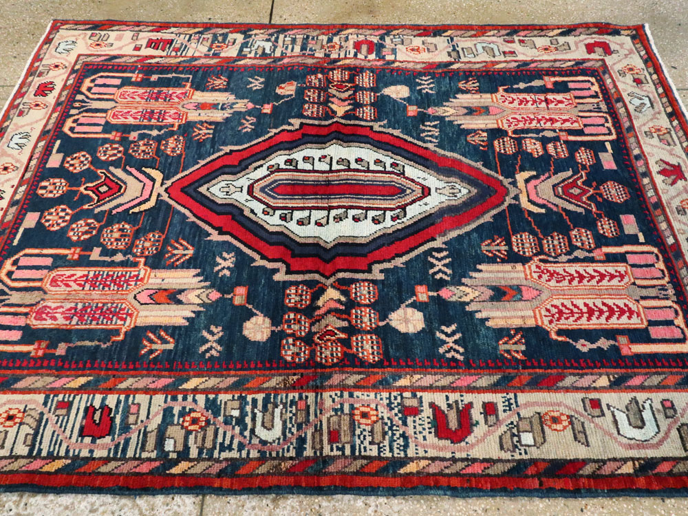 Vintage Persian Malayer Rug, No.25198 - Gsblank