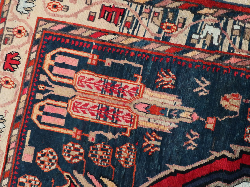 Vintage Persian Malayer Rug, No.25198 - Gsblank