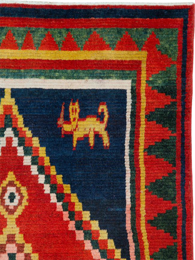 Vintage Persian Gabbeh Rug, No.25201 - Gsblank