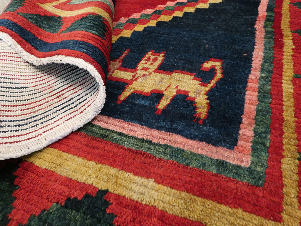 Vintage Persian Gabbeh Rug, No.25201 - Gsblank