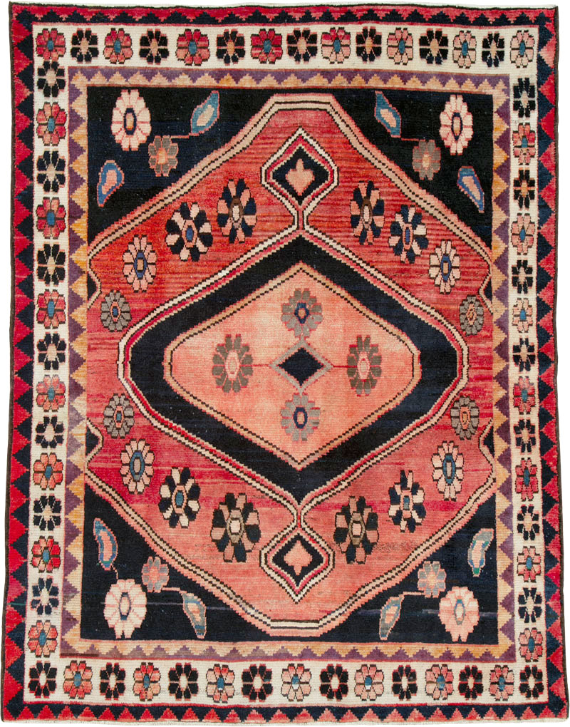 Vintage Persian Gabbeh Rug, No.25203 - Gsblank