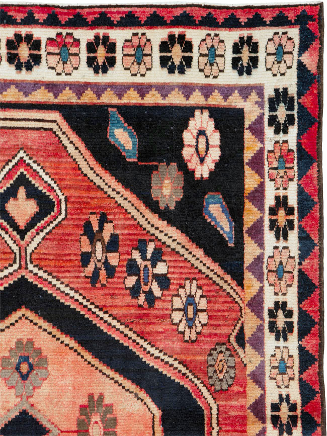Vintage Persian Gabbeh Rug, No.25203 - Gsblank