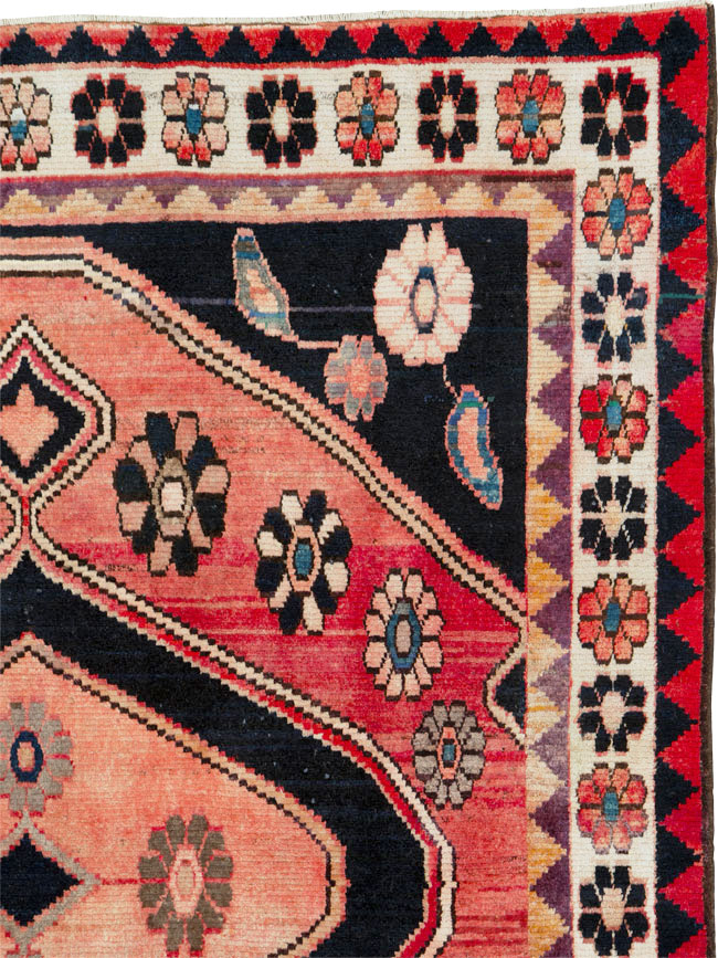 Vintage Persian Gabbeh Rug, No.25203 - Gsblank