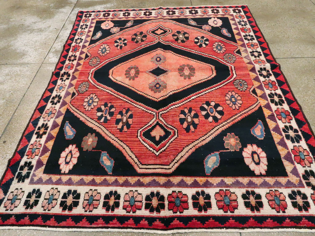 Vintage Persian Gabbeh Rug, No.25203 - Gsblank