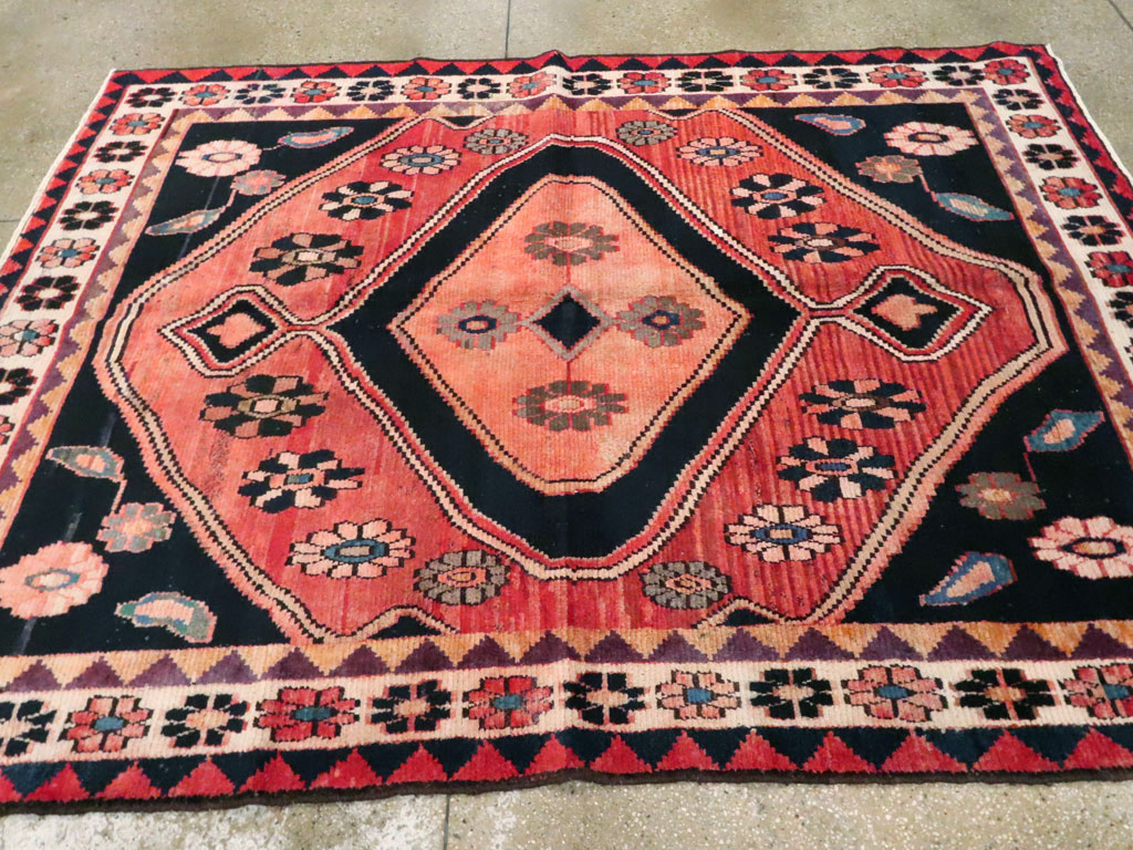 Vintage Persian Gabbeh Rug, No.25203 - Gsblank
