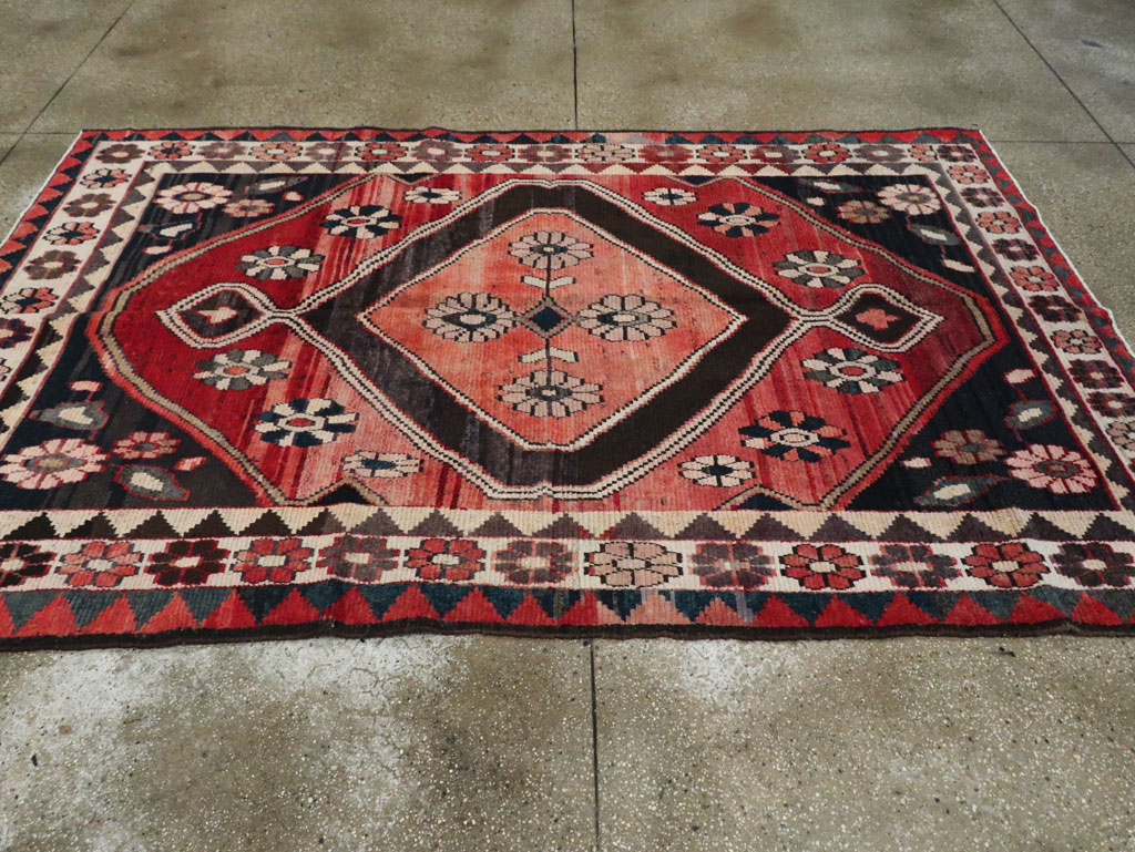 Vintage Persian Gabbeh Rug, No.25205 - Gsblank