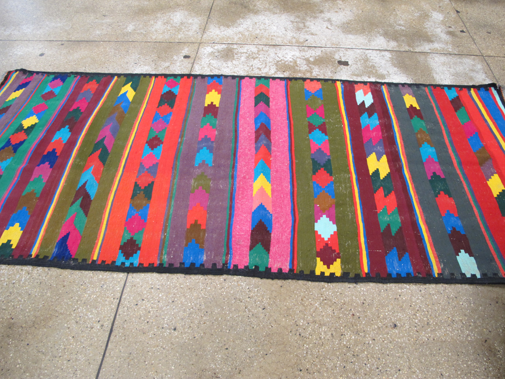Vintage Persian Flatweave Kilim Rug (Pair: 1 of 2), No.25217 - Gsblank