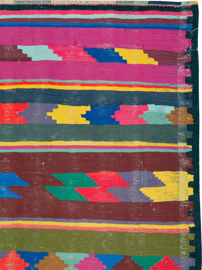 Vintage Persian Flatweave Kilim Rug (Pair: 2 of 2), No.25218 - Gsblank