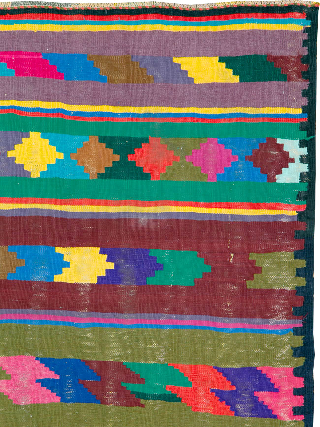 Vintage Persian Flatweave Kilim Rug (Pair: 2 of 2), No.25218 - Gsblank