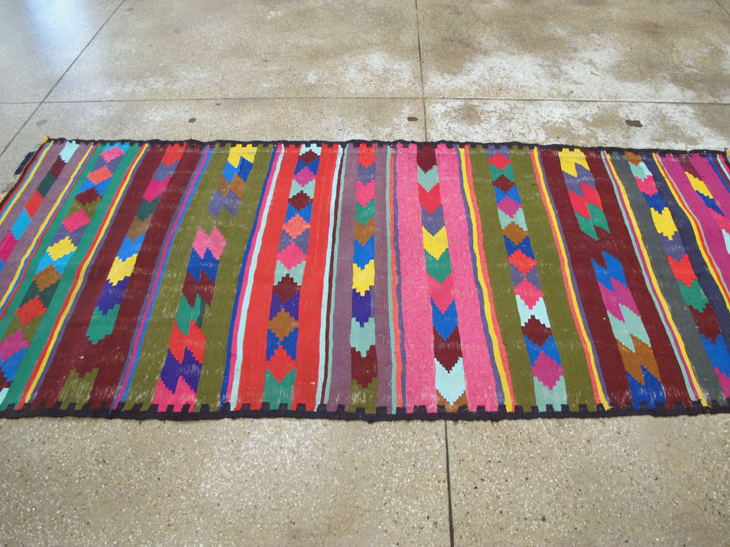 Vintage Persian Flatweave Kilim Rug (Pair: 2 of 2), No.25218 - Gsblank