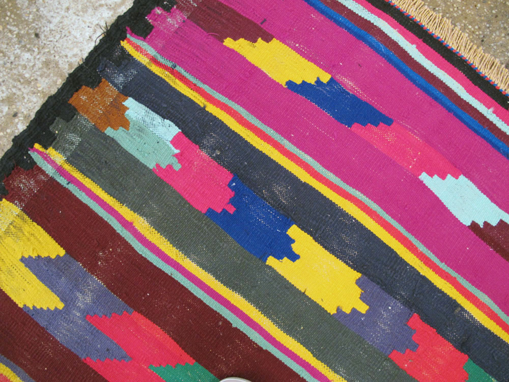 Vintage Persian Flatweave Kilim Rug (Pair: 2 of 2), No.25218 - Gsblank