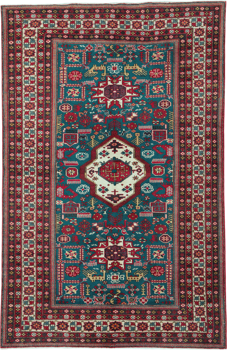 Vintage Persian Tabriz Rug (Pair: 1 of 2), No.25224 - Gsblank