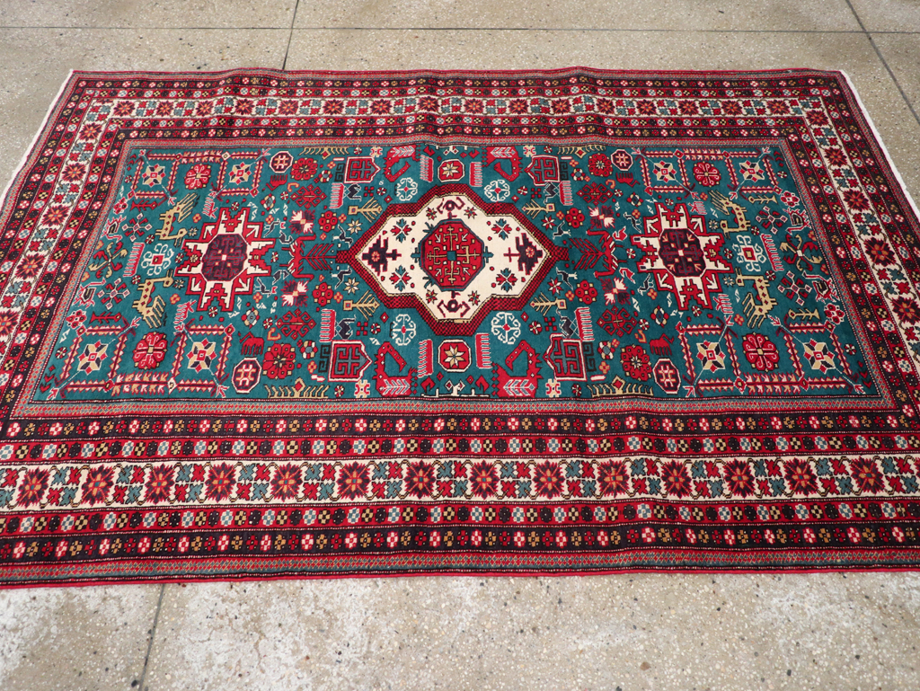 Vintage Persian Tabriz Rug (Pair: 1 of 2), No.25224 - Gsblank
