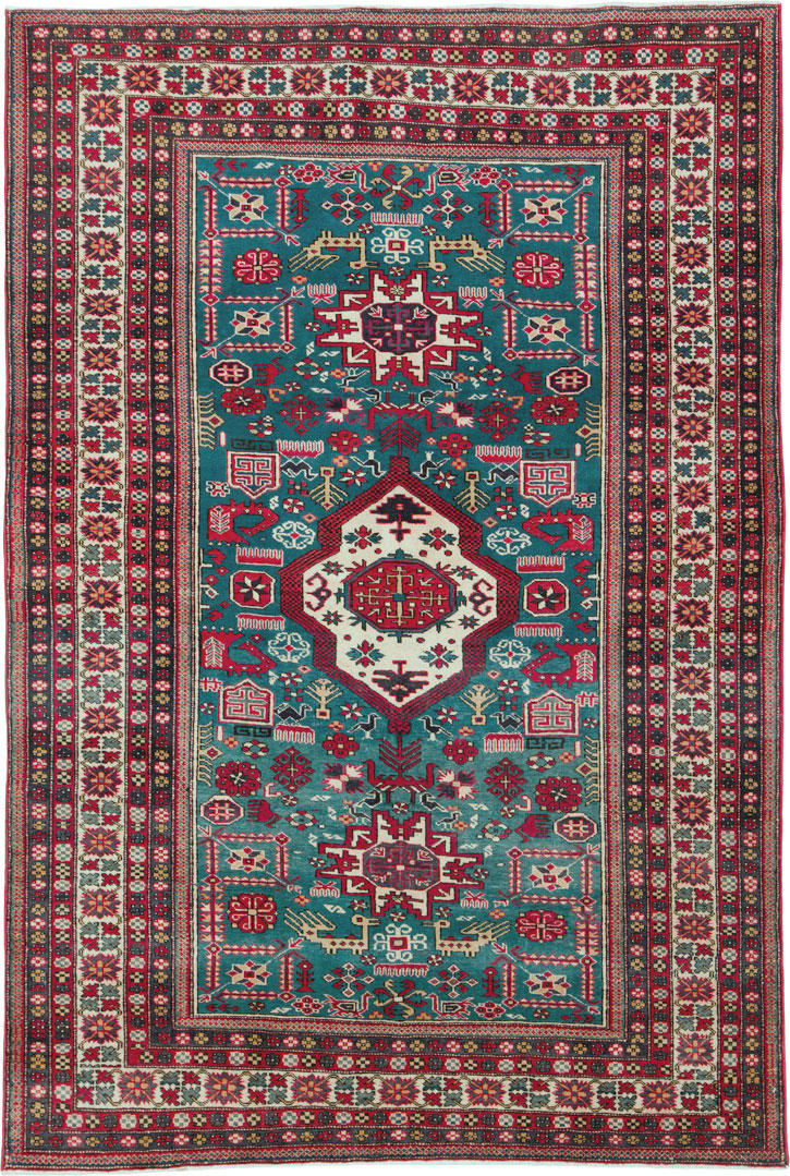 Vintage Persian Tabriz Rug (Pair: 2 of 2), No.25225 - Gsblank