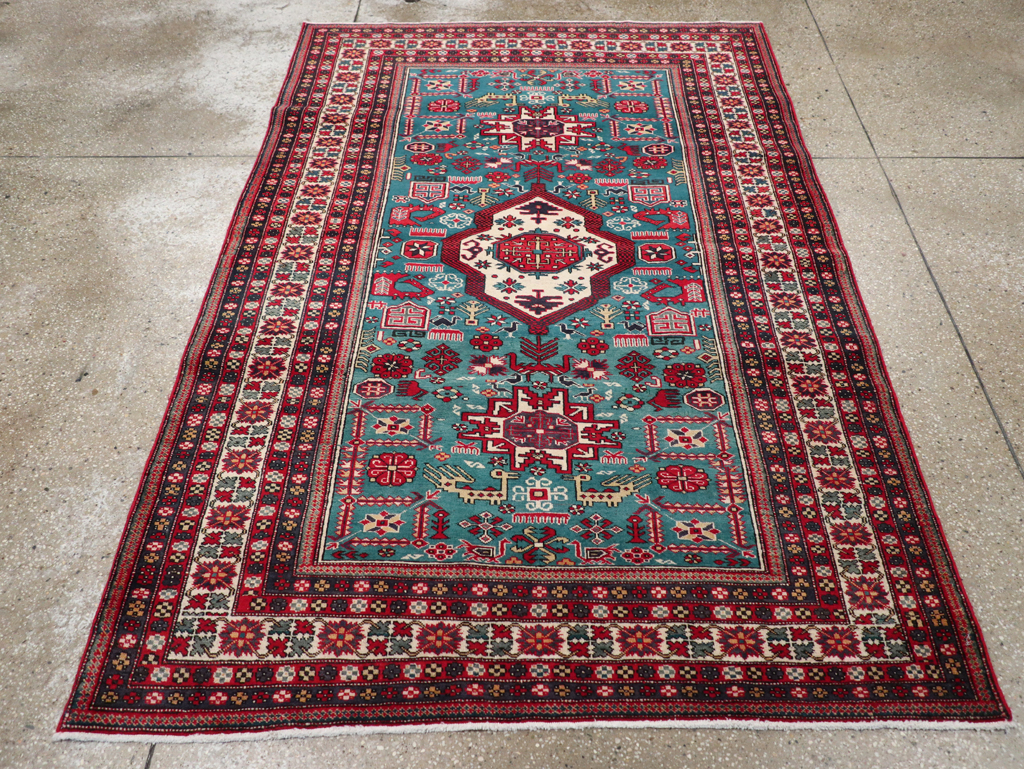 Vintage Persian Tabriz Rug (Pair: 2 of 2), No.25225 - Gsblank