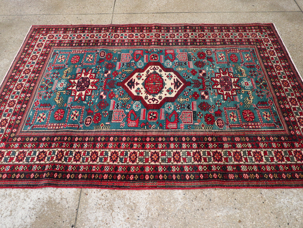 Vintage Persian Tabriz Rug (Pair: 2 of 2), No.25225 - Gsblank