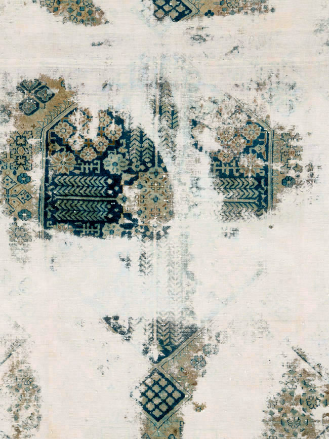 Vintage Persian Tabriz Overdyed Carpet, No.25235 - Gsblank