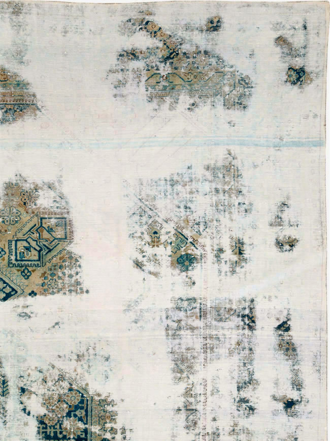 Vintage Persian Tabriz Overdyed Carpet, No.25235 - Gsblank