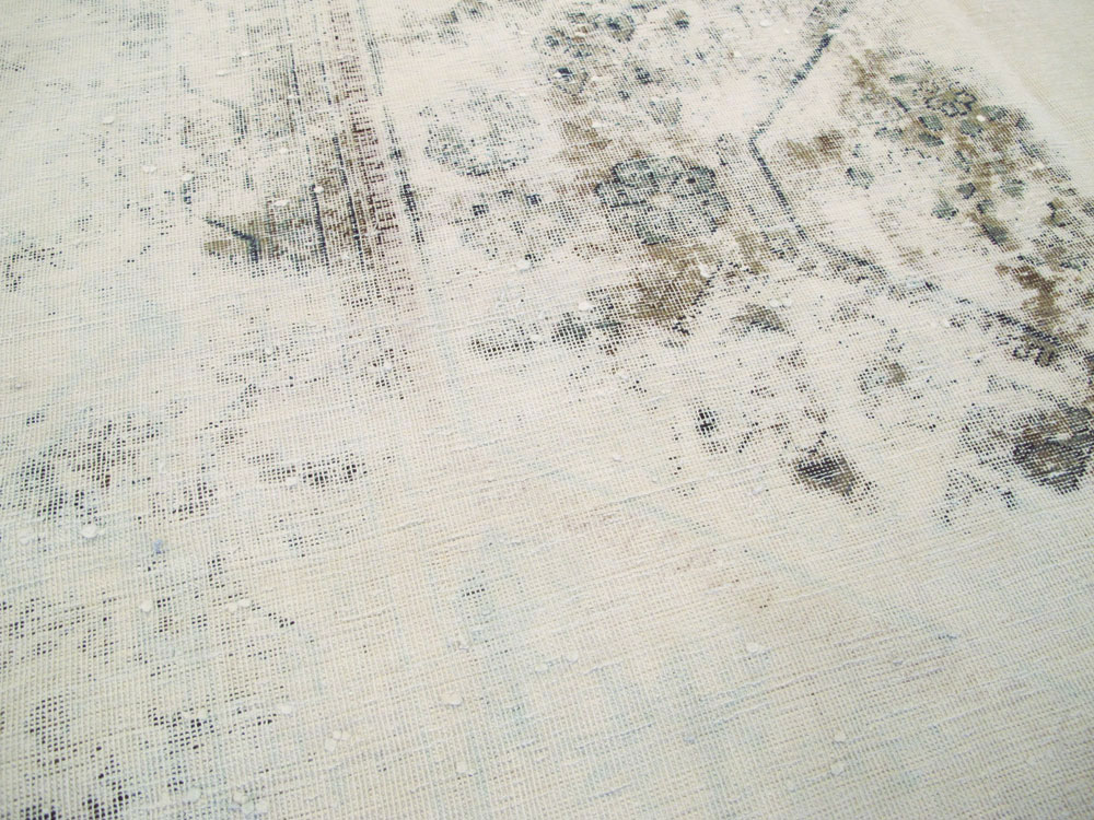 Vintage Persian Tabriz Overdyed Carpet, No.25235 - Gsblank