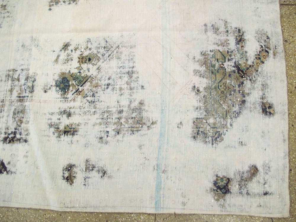 Vintage Persian Tabriz Overdyed Carpet, No.25235 - Gsblank