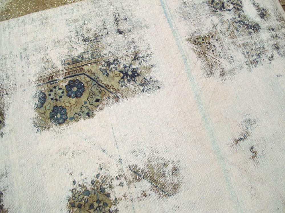 Vintage Persian Tabriz Overdyed Carpet, No.25235 - Gsblank