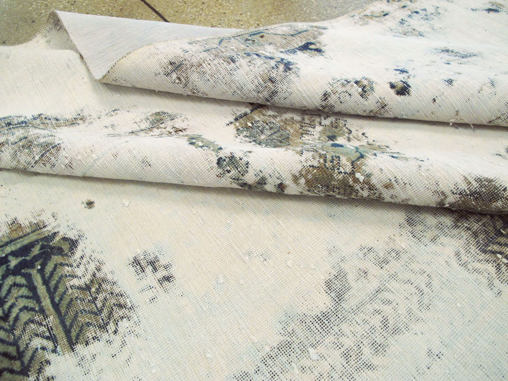 Vintage Persian Tabriz Overdyed Carpet, No.25235 - Gsblank