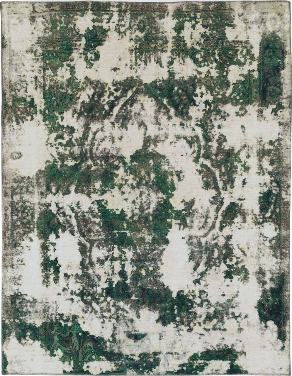 Antique Distressed Persian Tabriz Rug, No.25238 - Gsblank