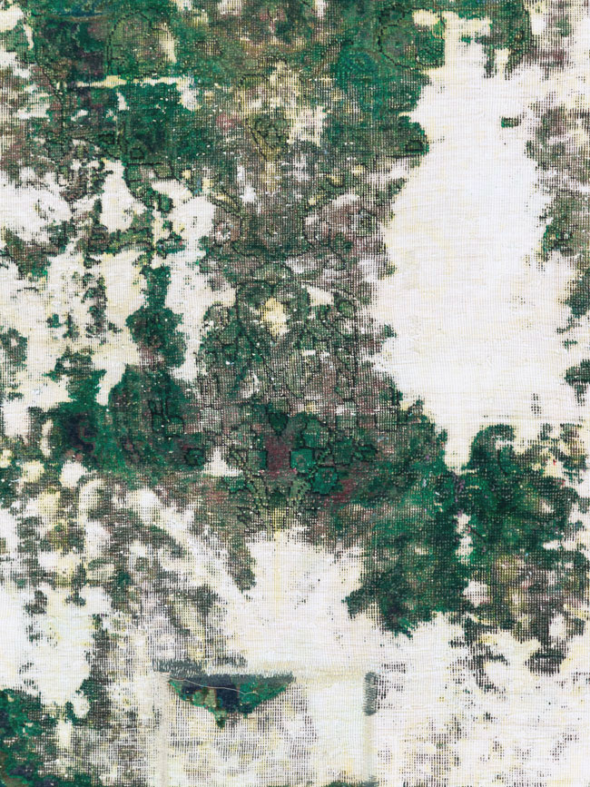 Antique Distressed Persian Tabriz Rug, No.25238 - Gsblank