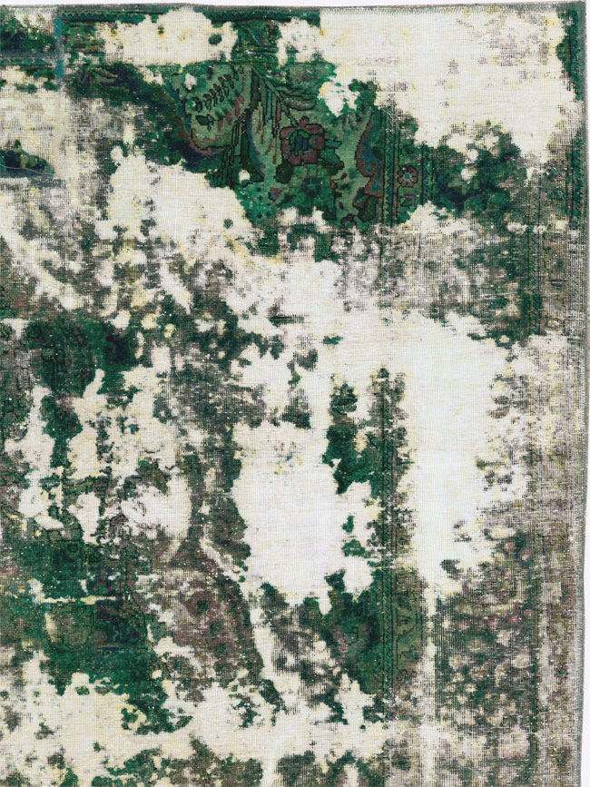 Antique Distressed Persian Tabriz Rug, No.25238 - Gsblank