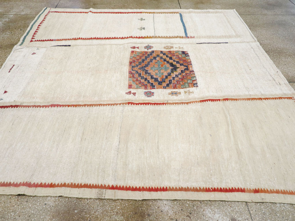 Vintage Persian Chaharmahal Bakhtiari Tacheh Flatweave Kilim , No.25245 - Gsblank