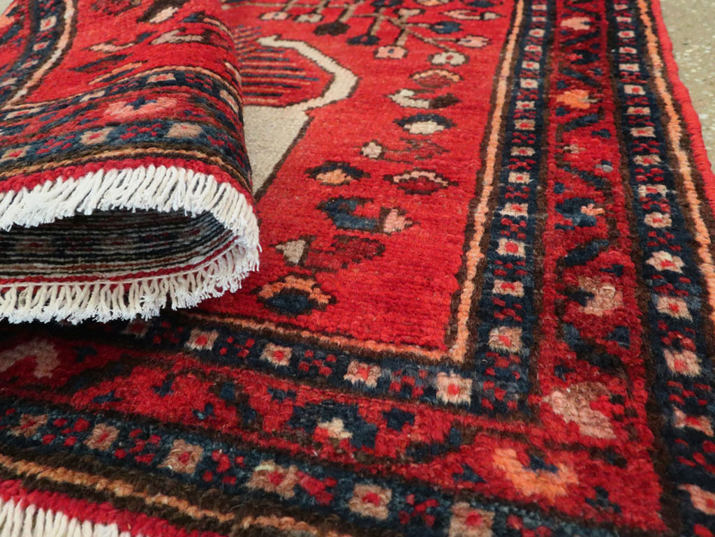 Vintage Persian Hamadan Pictorial Rug (Pair: 1 of 2), No.25261 - Gsblank