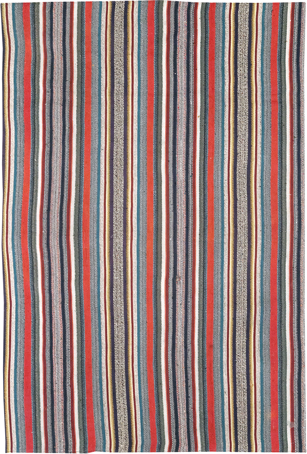 Vintage Persian Flatweave Kilim Accent Rug, No.25268 - Gsblank