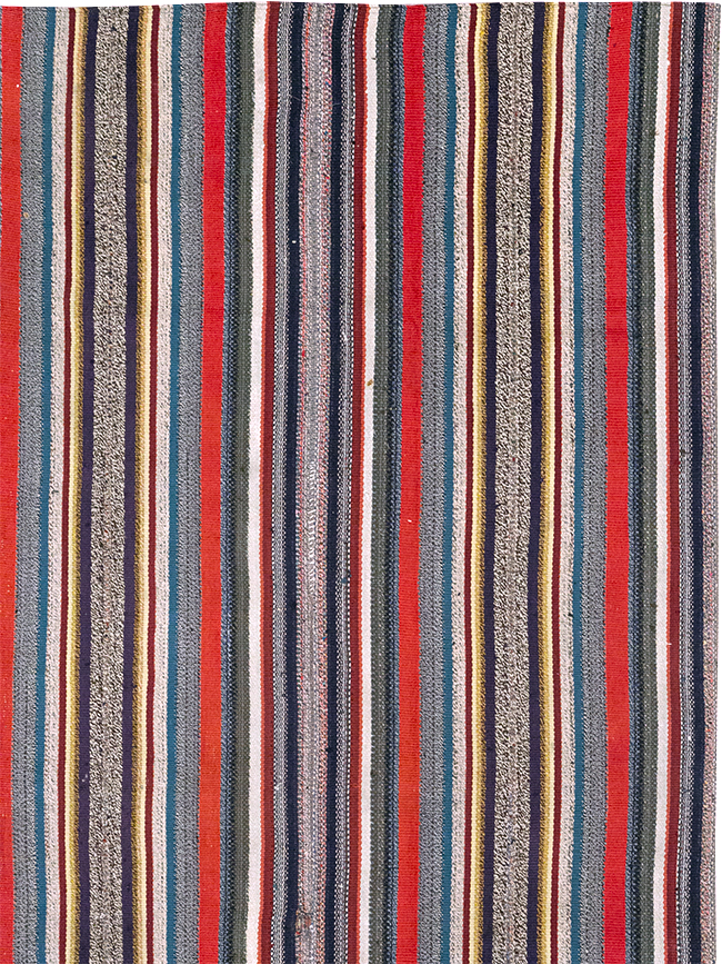 Vintage Persian Flatweave Kilim Accent Rug, No.25268 - Gsblank