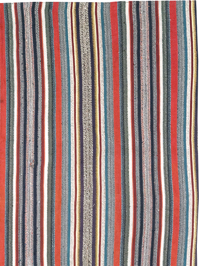 Vintage Persian Flatweave Kilim Accent Rug, No.25268 - Gsblank