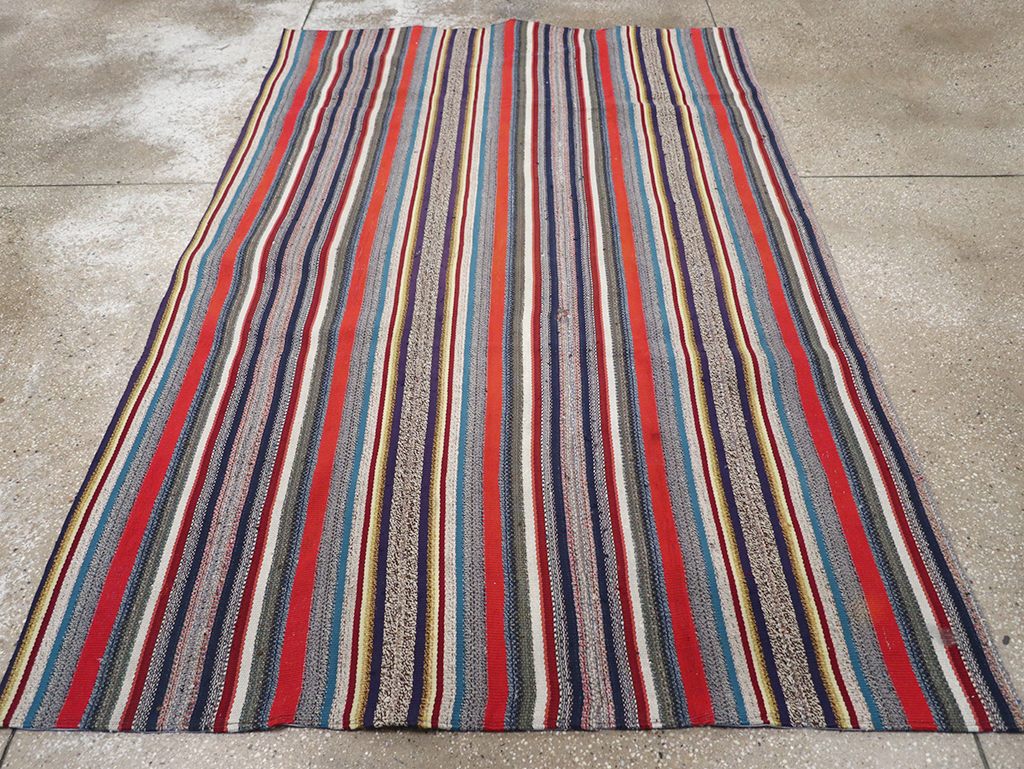 Vintage Persian Flatweave Kilim Accent Rug, No.25268 - Gsblank