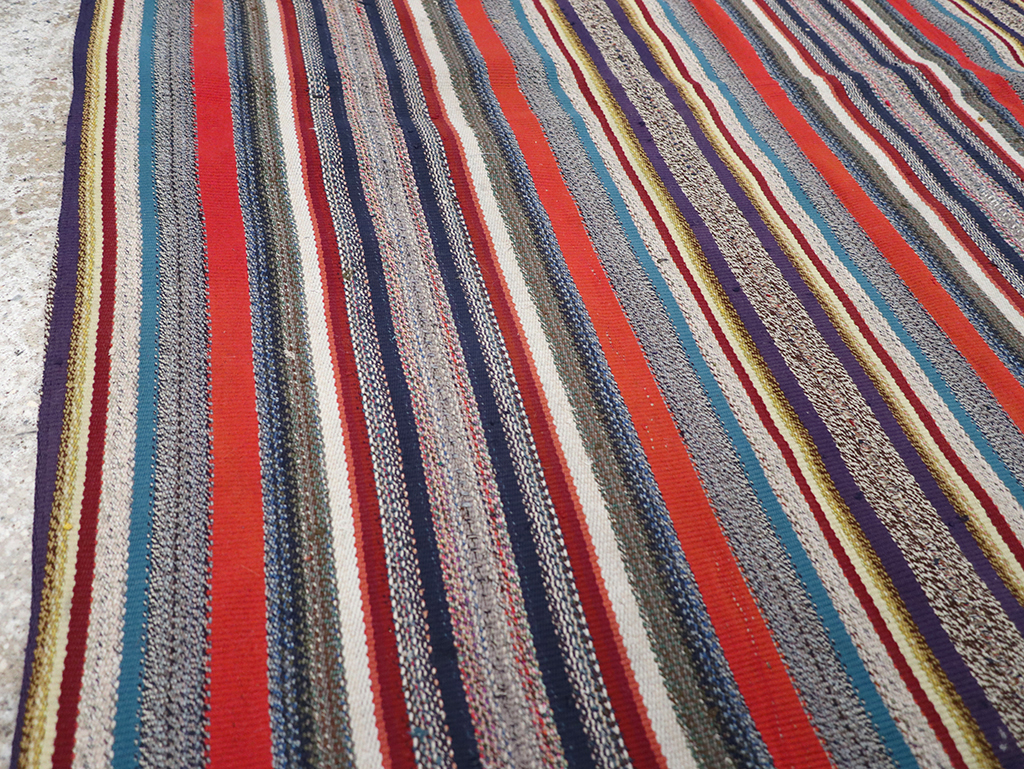 Vintage Persian Flatweave Kilim Accent Rug, No.25268 - Gsblank