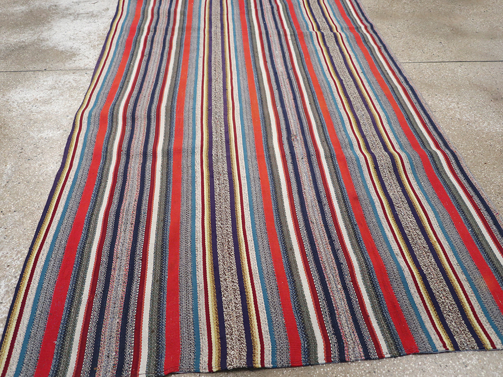 Vintage Persian Flatweave Kilim Accent Rug, No.25268 - Gsblank