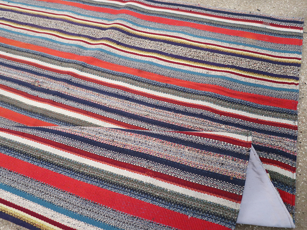 Vintage Persian Flatweave Kilim Accent Rug, No.25268 - Gsblank