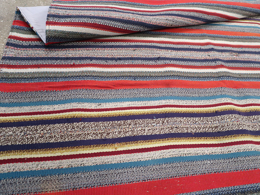 Vintage Persian Flatweave Kilim Accent Rug, No.25268 - Gsblank