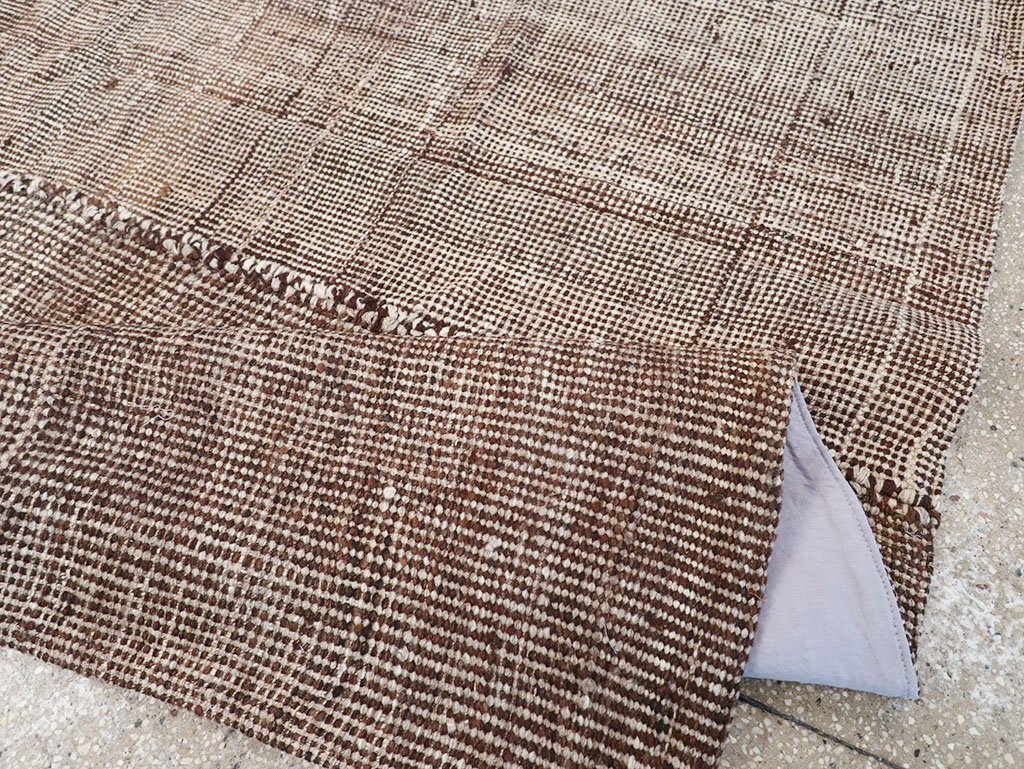 Vintage Persian Flatweave Kilim Square Accent Rug, No.25269 - Gsblank