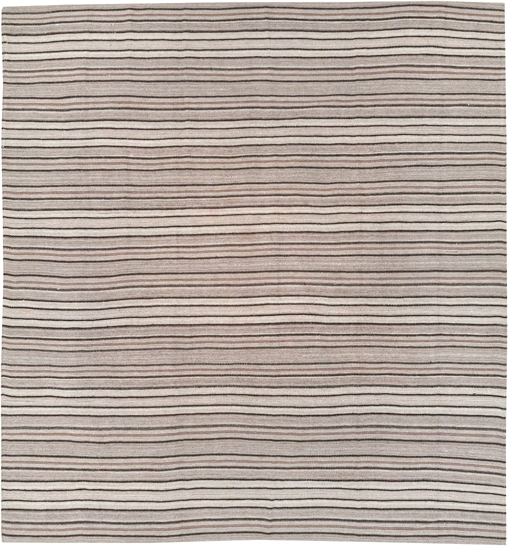 Vintage Persian Flatweave Kilim Room Size Carpet, No.25272 - Gsblank