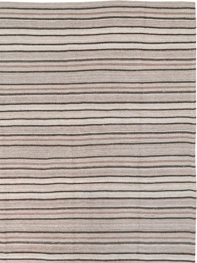 Vintage Persian Flatweave Kilim Room Size Carpet, No.25272 - Gsblank