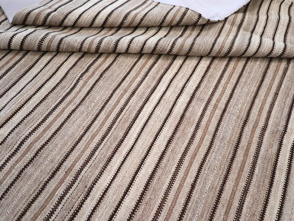 Vintage Persian Flatweave Kilim Room Size Carpet, No.25272 - Gsblank