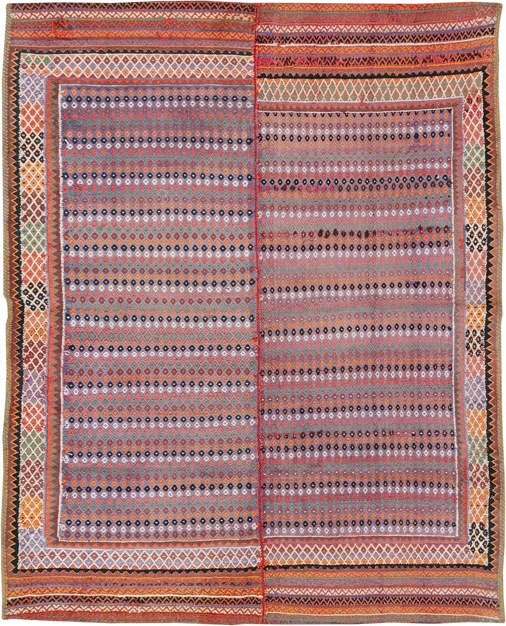 Vintage Persian Flatweave Kilim Accent Rug, No.25273 - Gsblank