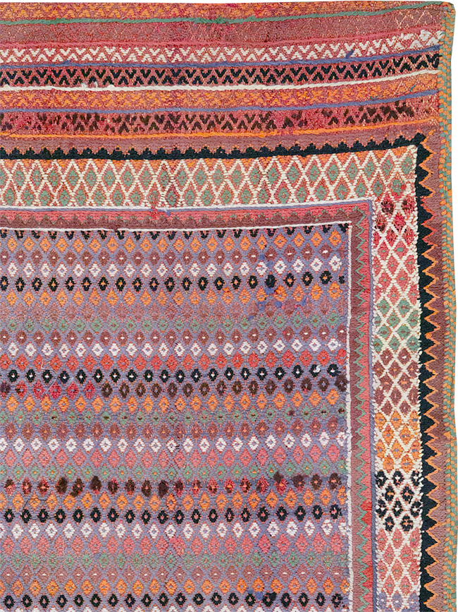 Vintage Persian Flatweave Kilim Accent Rug, No.25273 - Gsblank