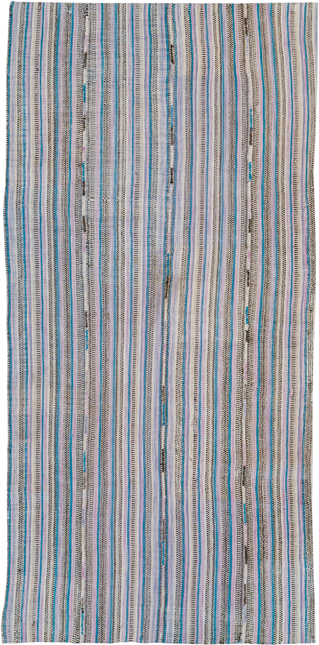 Vintage Persian Flatweave Kilim Accent Rug, No.25279 - Gsblank