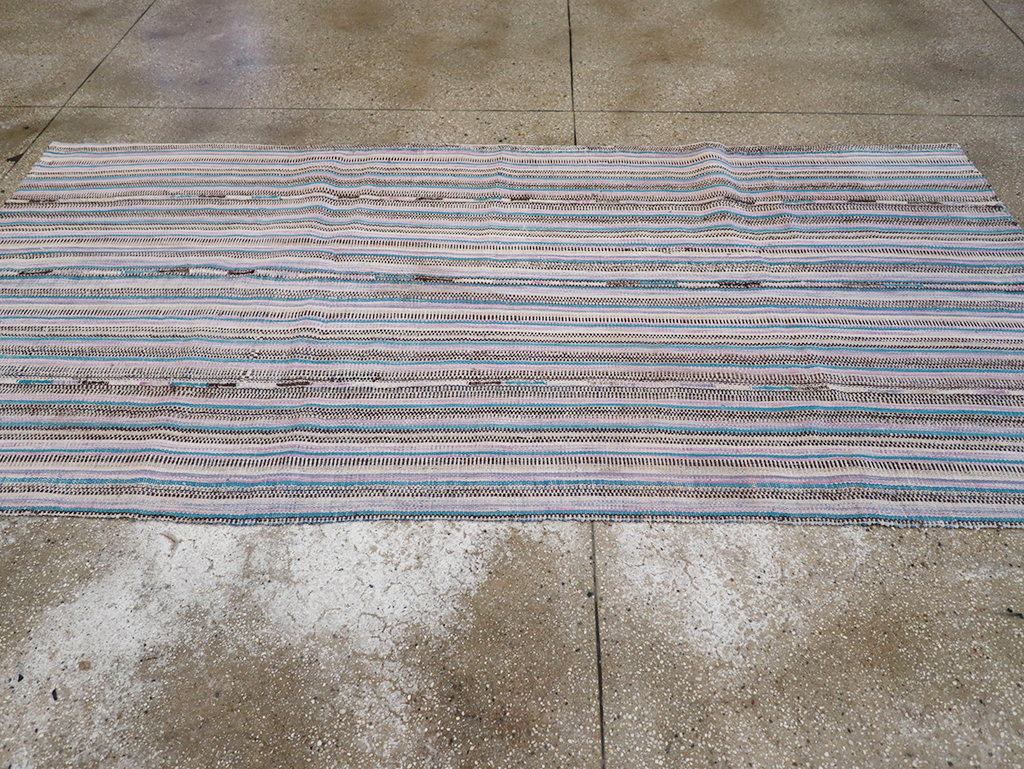 Vintage Persian Flatweave Kilim Accent Rug, No.25279 - Gsblank