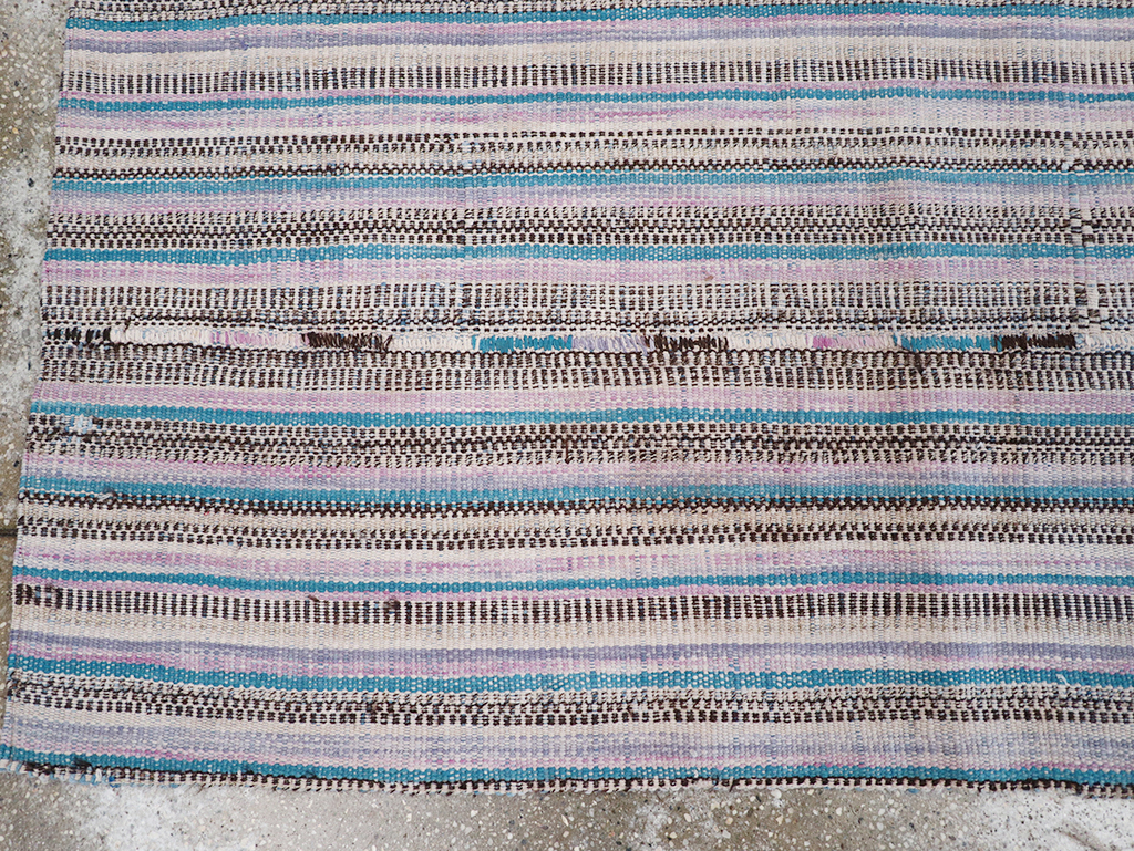 Vintage Persian Flatweave Kilim Accent Rug, No.25279 - Gsblank